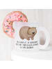 Mr. & Mrs. Panda Teetasse Glas Wombat mit Spruch in Transparent