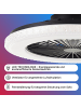 Brilliant mit Ventilator, 49 cm, digitales RGB, 4700 lm, dimmbar, 3000-6500 K