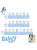 Bluey Sneaker mit Bluey und Coco Motiv, in Rosa - Leuchtende Sohle