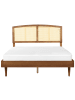 Beliani Doppelbett VARZY in Braun - (W) 165 x (H) 149 x (L) 204 cm