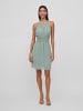 Vila Lockeres Sommer Dress Stickerei Kleid mit Neckholder in Grün