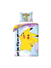 Pokémon Pokémon Bettwäsche Set aus Baumwolle Bettdeckenbezug 140 × 200 cm in Blau