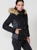 KOROSHI Women's puffer jacket with hood extraib in SCHWARZ