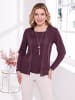 Sieh an! 2-in-1-Shirt in aubergine