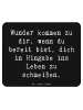 Mr. & Mrs. Panda Mauspad Spruch Wunder Hingabe mit Spruch in Schwarz