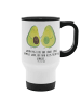 Mr. & Mrs. Panda Thermobecher To Go Avocado Pärchen mit Spruch in Weiß