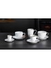 Ritzenhoff & Breker 6er Set Kaffeeuntertassen Bianco Rondo ø 15 cm weiß in weiß