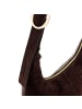 FREDs BRUDER Weave Harmony Schultertasche Leder 18.5 cm in dark chocolate