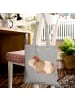 Mr. & Mrs. Panda Tote Bag Meerschweinchen Weisheit ohne Spruch in Light Grey