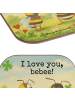Mr. & Mrs. Panda Untersetzer Bienen Paar Design mit Spruch in Weiß