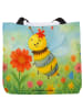 Mr. & Mrs. Panda Schultasche Biene Blume Design ohne Spruch in Weiß