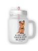 Mr. & Mrs. Panda Trinkglas Quokka Happy mit Spruch in Transparent