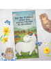 Mr. & Mrs. Panda Badehandtuch Einhorn Stolzieren Design mit Spruch in Weiß