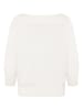Zero  Strickpullover mit Carmenausschnitt in Offwhite