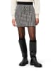 Zero  Strickrock mit grafischem Print in BlackCream