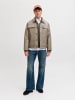 Jack & Jones Strickjacke mit Viertelreißverschluss in Canteen