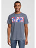 Re:Covered T-Shirt Marvel Iron Man Classic Logo in Blau