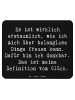 Mr. & Mrs. Panda Mouse Pad Spruch Dankbarkeit für kleine Dinge m... in Schwarz