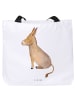 Mr. & Mrs. Panda Tote Bag Esel ohne Spruch in Weiß