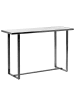 Beliani Konsolentisch PLANO in Weiß/Silber - (W) 120 x (H) 77 x (L) 40 cm