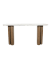Signature Konsole mit Marmorplatte L165  in Beige - (W)165  x (H)77  x (L)38 cm