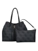 Guess Erenia Shopper Tasche 50 cm in coal logo