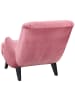 58 aufm Kessel Sessel Kajsa 71x80x101 Bezug Samtvelours Buche schwarz/rosé