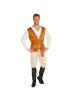 tectake Langarm-Shirt, Weste und bequeme Hose, braun/weiß