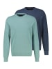 Lerros Pullover Basic in Blau / türkis