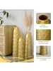 ABRIHOME Deko Vasen in Gold 3er Set mit Textur Halbhandgefertigt für Wohnzimmer