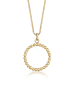 Elli Halskette 925 Sterling Silber Kreis, Geo in Gold