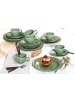 Seltmann Weiden 6er Set Kaffeetassen mit Untertassen Beat Color Glaze 260 ml in Salbeigrün
