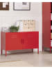 Beliani Büroschränke URIA in Rot - (W) 100 x (H) 65 x (L) 40 cm