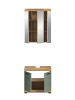 xonox.home Badkombination in Artisan Eiche/Salbei - (B) 60 x (H) 191 x (T) 34