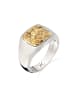 KUZZOI Ring 925 Sterling Silber in Zweifarbig