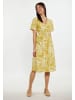 Usha Damen Kleid in Gelb Wollweiss