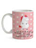 Mr. & Mrs. Panda Kaffeetasse Einhorn Wut mit Spruch in Rot Pastell
