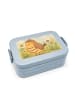 Mr. & Mrs. Panda Vesperbox Eule Zufrieden Design ohne Spruch in Blau Pastell