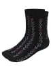 TupTam 6er- Set Socken in schwarz/rosa