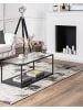 Beliani Kurzflor ARSUZ in Grau/Braun/Beige - (W) 140 x (H) 1 x (L) 200 cm