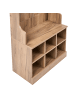 Beliani Schuhschrank GINDAGAI in Braun - (W) 70 x (H) 180 x (L) 35 cm