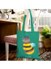 Mr. & Mrs. Panda Tote Bag Hummel flauschig ohne Spruch in Mint