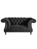 58 aufm Kessel CHESTERFIELD Sessel Kaylin Samtvelours schwarz