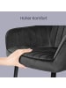 SONGMICS Esszimmerstuhl Tyra in Schwarz - (B)62.5 x (H)85 x (T)60 cm
