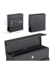 relaxdays Briefkasten in Anthrazit - (B)37 x (H)37 x (T)12 cm