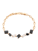 gaya Women Bracelet in Rose Gold Black