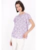 Usha Women Blouse in purple white