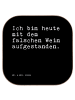 Mr. & Mrs. Panda Holzuntersetzer Ich bin heute mit... mit Spruch in Schwarz