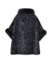 imala Damen Poncho in Grau Leo