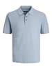 Jack & Jones Gestricktes Polo in Ashley Blue